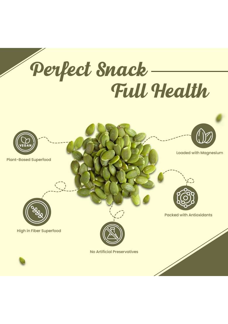 Go Vegan Pumpkin Seeds For Eating 900Gm - Indya