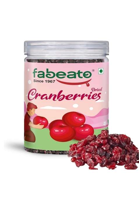Fabeato Premium Dried Cranberries 250G Cranberry Healthy Snack For Kids And Adults Sweet Sliced Rich In Antioxidants Fiber No Preservatives