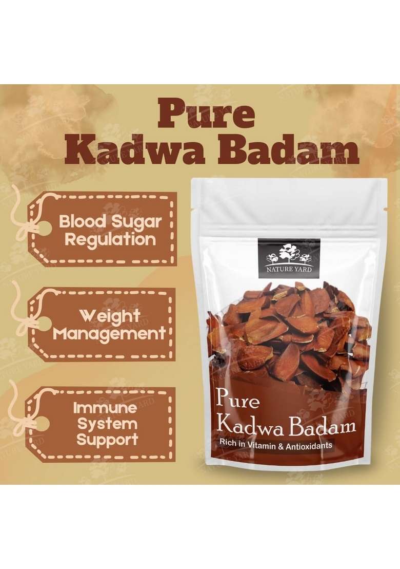 Nature Yard Sugar Badam Kadwa 250 Gm For Diabetes Bitter Almonds Sky Fruit Mahogany Seeds 100 Natural Organic - Indya