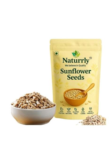 Naturrly We Believe In Quality Sunflower Seeds | Premium Raw Edible High Protein Low Carb Gluten Free Healthy Crunchy Superfood Snack For Heart Health Immunity Energy 200G