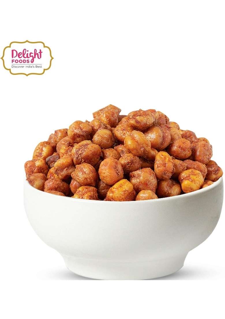 Delight Foods Jodhpuri Kabuli Chana 800G Healthy Groundnut Oil Fried Namkeen Indian Snacks No Preservatives - Indya