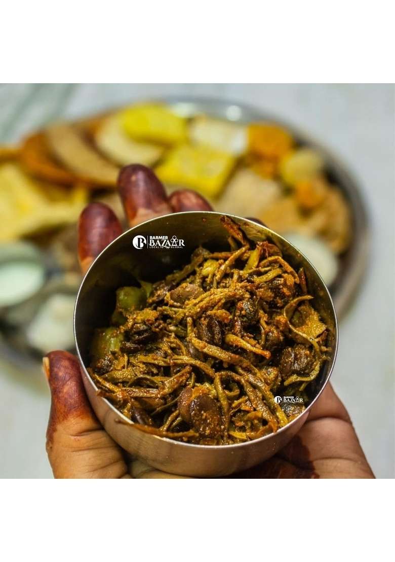 Barmer Bazaar Rajasthani Ker Sangri Dry Combo Beans कैर सांगरी 200Gm - Indya