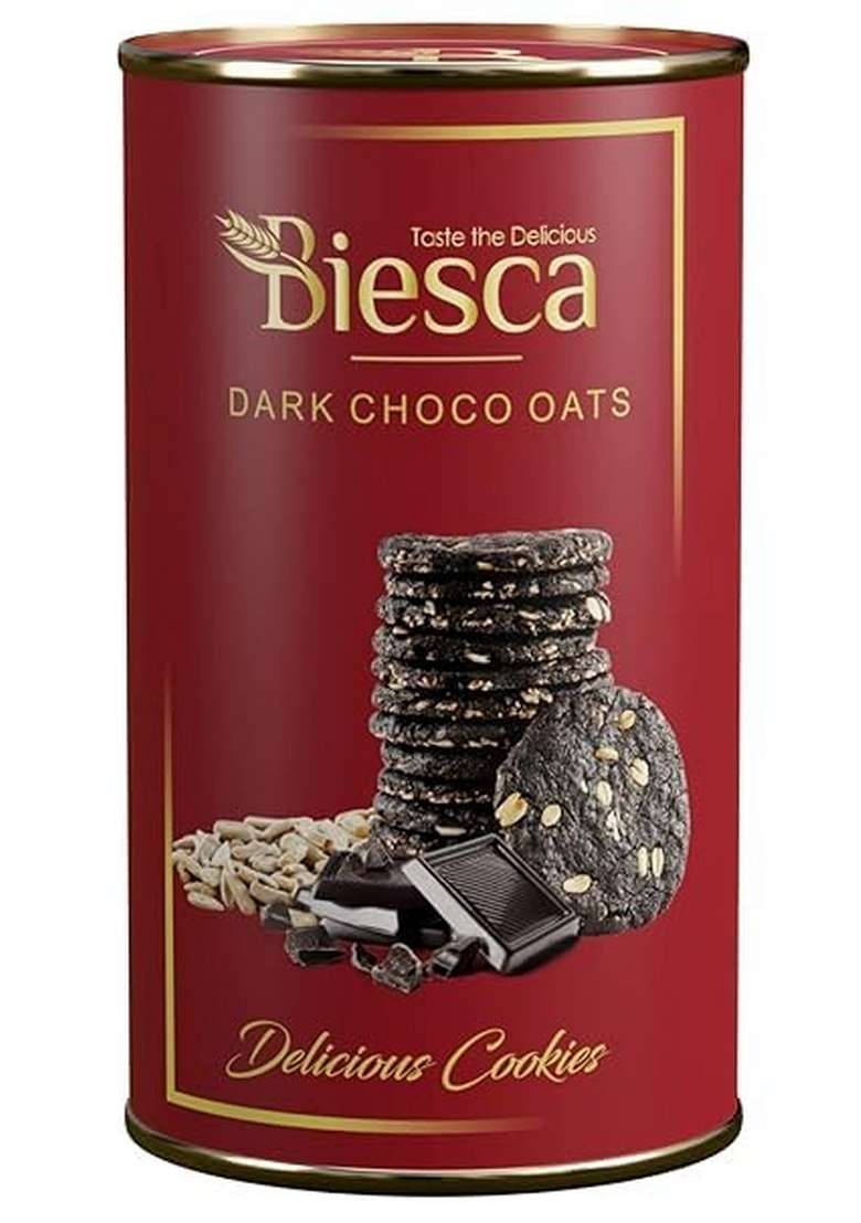 Biesca Premium Handmade Besan Chocochip Cookies 170G And Dark Choco Oats 160G Combo Pack Delicious Crunchy Nut Biscotti Gift Packs No Maida Preservatives Free Biscuits - Indya