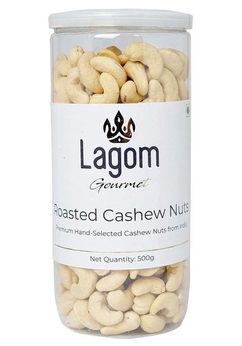 Lagom Gourmet Roasted Cashews 500G | Lightly Salted No Oil Used Dry To Perfection Preservatives Artificial Flavors Gluten Free Vegan Non Gmo Nuts Fruits Kaju