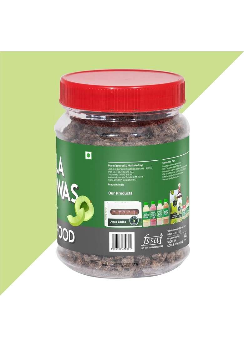 Jhajhu Foods Natural Amla Mukhwas | 200G Infused With The Goodness Of Indian Gooseberry Traditional Post Meal Digestive Mouth Freshener Hygienically Processed No Preservatives - Indya