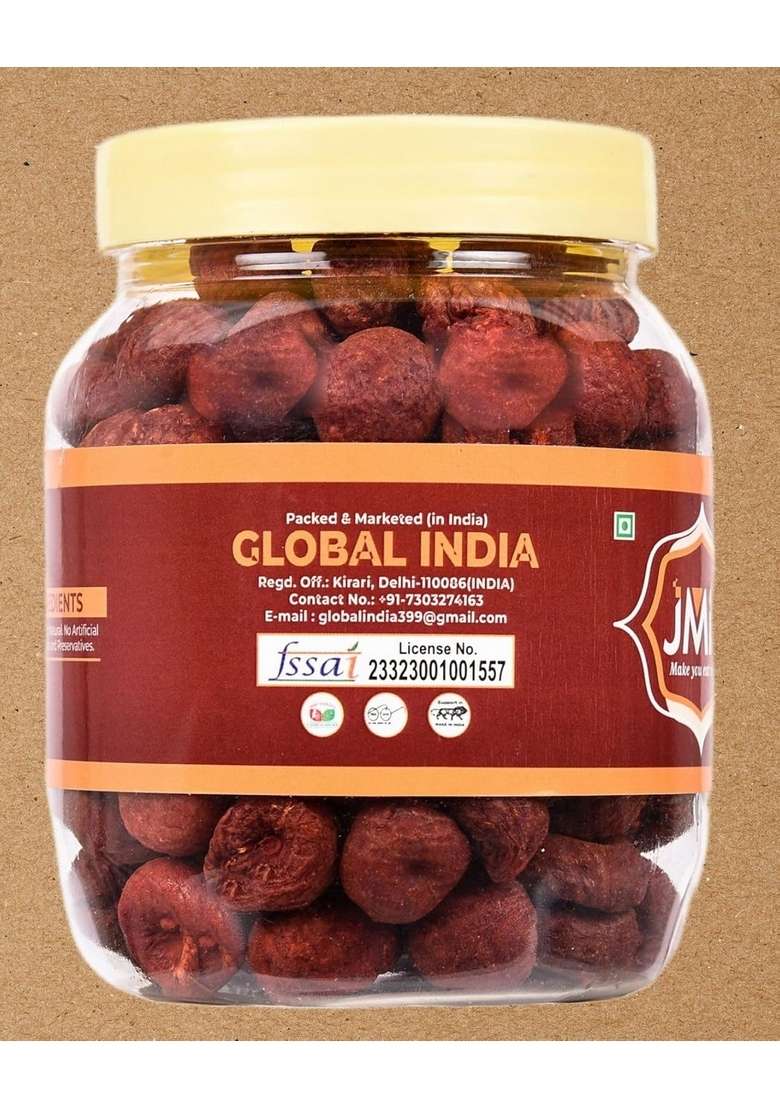 Jmn Chikni Supari Beetel Nuts Lal Beetal Areca Catechu Red 200 Gm Natural - Indya