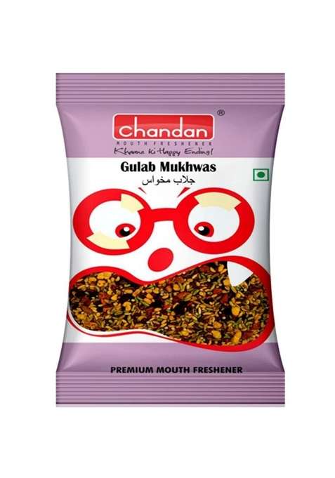 Chandan Mouth Freshener Gulab Mukhwas | 100G Pack Of 4 Contains Rose Flavoured From Petals