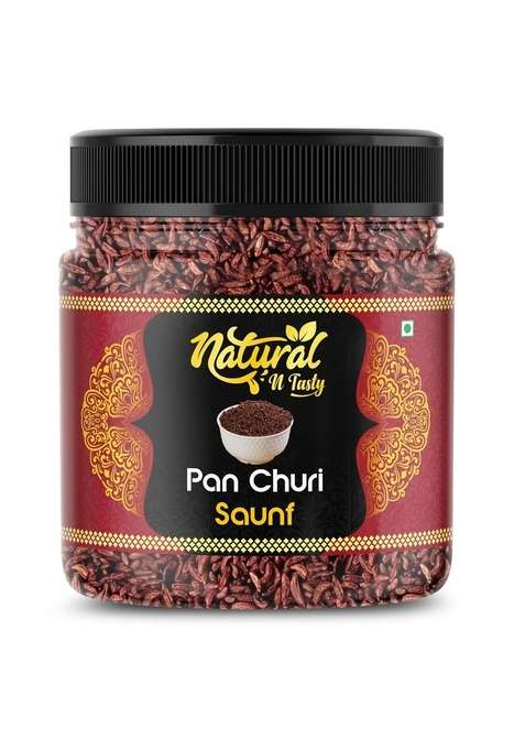Natural N Tasty Paan Churi Mouth Freshener Jar Pack Of 250 Grams|Homemade Pan Saunf Fennel Mukhwas Katha Sounf Kesar Digestive After Meal Snack