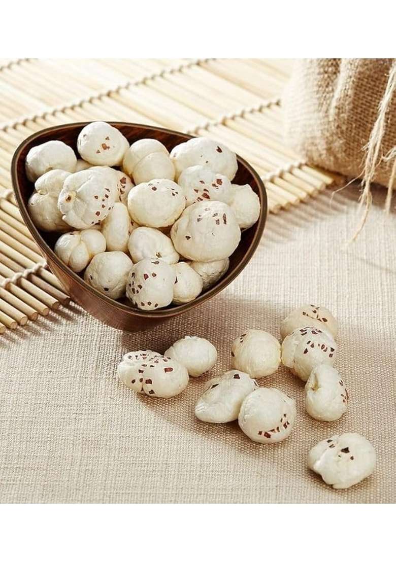 Anshu Farm Premium Small Size Phool Makhana 1 Kg | Fox Nuts Lotus Seeds Natural Crunchy Fit For Fasting High Protein Rich In Fiber - Indya