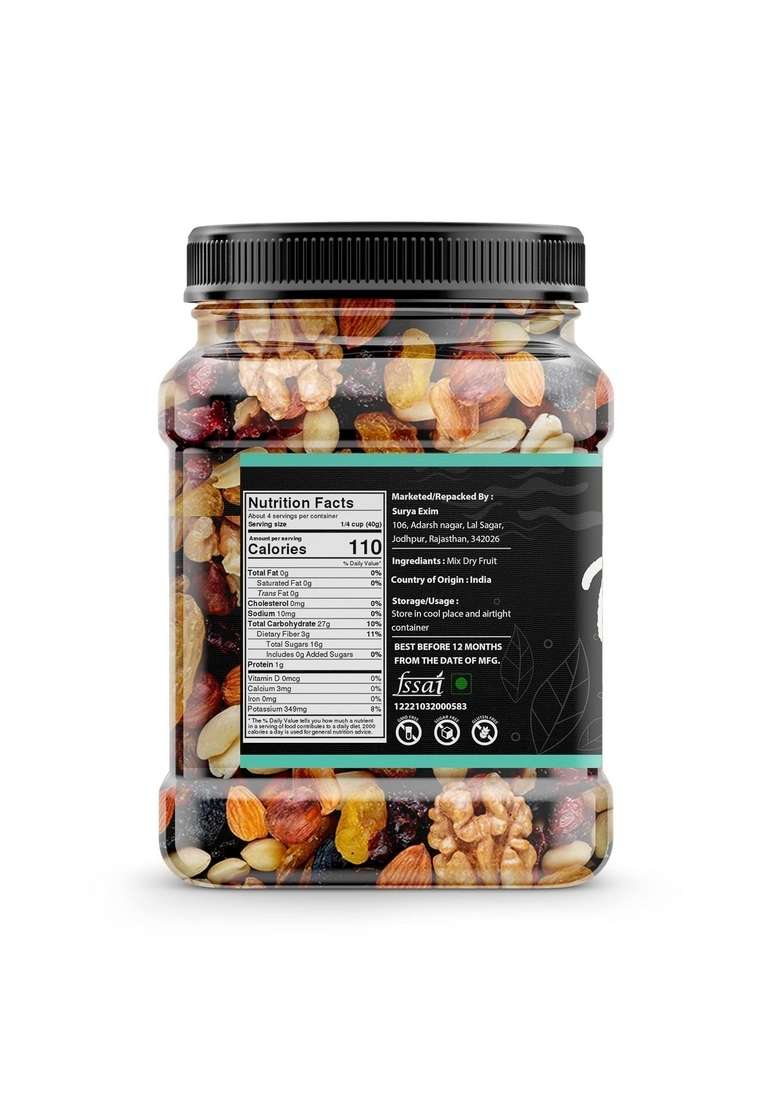 Organic Box 100 Natural And Premium Healthy Mix Dry Fruits Nuts For Every Occasion Fresh Diwali Gift Pack 1 Kg - Indya
