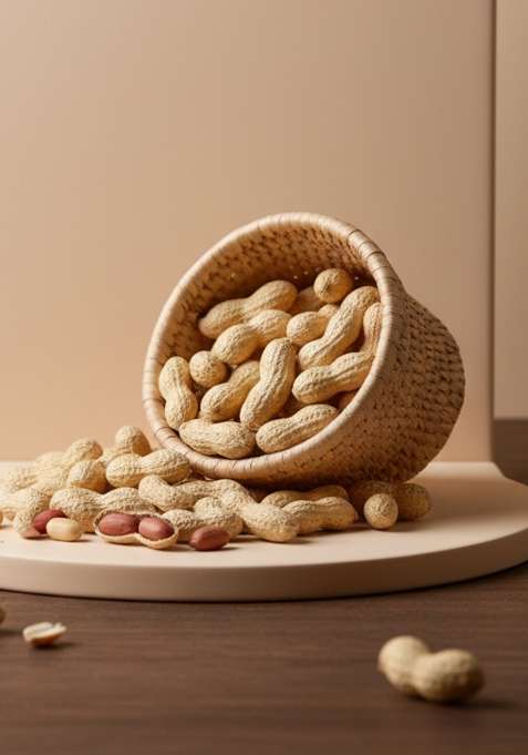 Organic Bites Groundnut With Shell Raw Peanut Sabut Mungfali Without Roasted 1 Kg