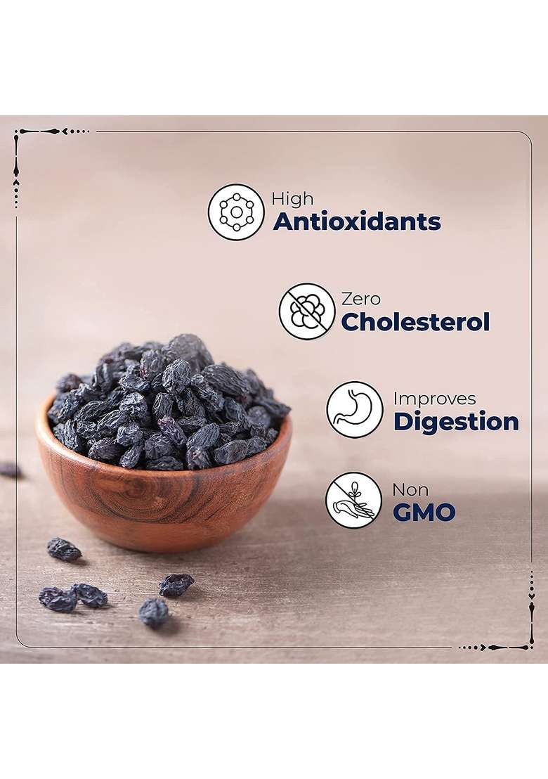 Wonderchoice Foods The House Of Organic Grocery Offers Natural Best Quality Greek Black Raisins At Low Price Pack 950 Gram - Indya