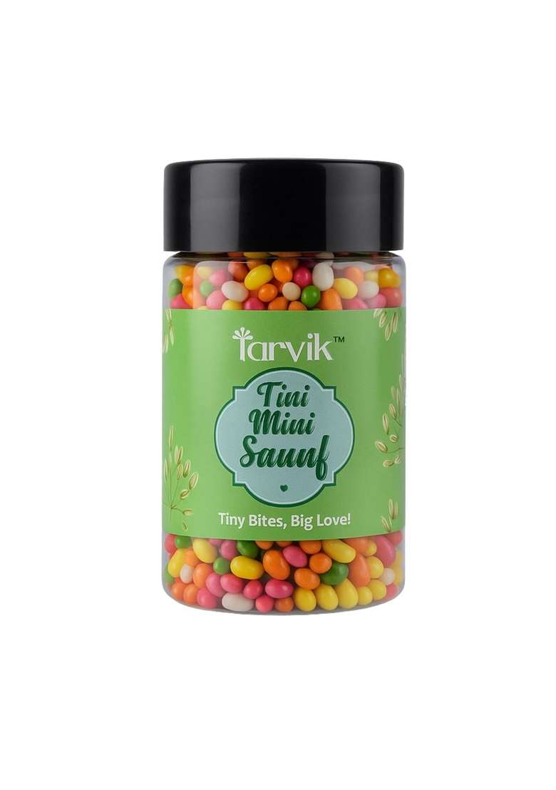 Tarvik Tini Mini Mouth Freshener Mix After Meal Digestive Saunf Traditional Indian Mukhwas Variety 185G Pack Of 1 - Indya