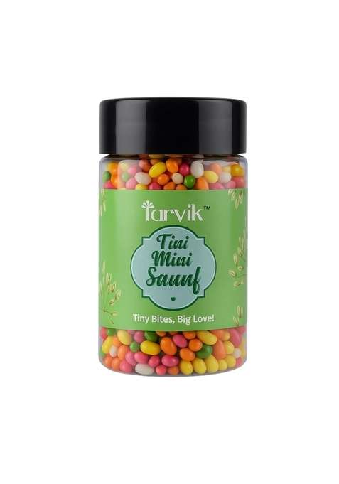 Tarvik Tini Mini Mouth Freshener Mix After Meal Digestive Saunf Traditional Indian Mukhwas Variety 185G Pack Of 1