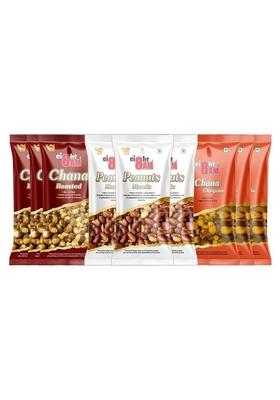 0 333333333333333 8Am Healthy Snack Namkeen Combo Pouch Pack Of 9 Roasted Chana 40G X 3 Chatpata Peanut Masala 50G Fiber Protein Rich Mix Snacks