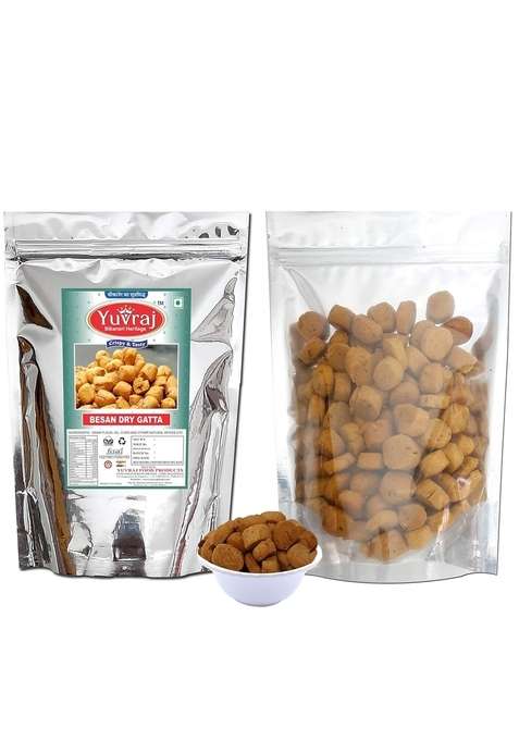 Yuvraj Food Product Gatta Besan Dry Kasuri Methi Mix Bikaneri Hand Made Marwari Sukha Saag Products 1 Kg Pack