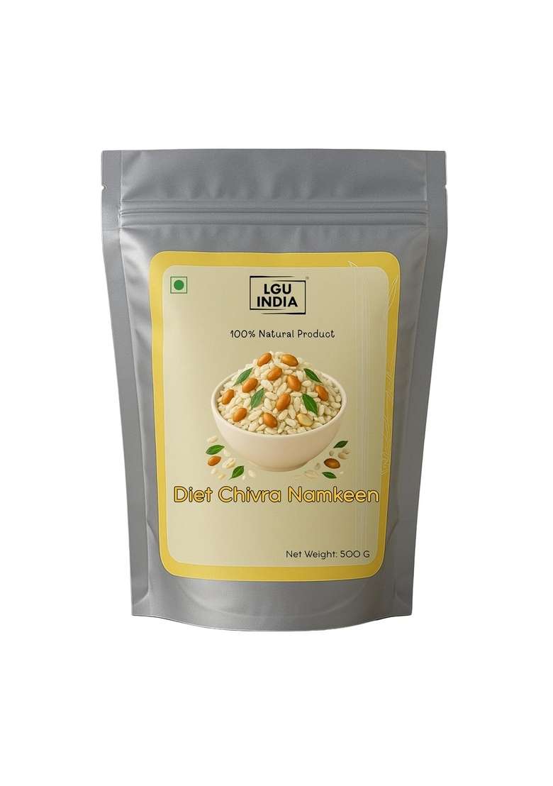 Lgu India Diet Chivra Namkeen 500G | Healthy Snack Mix Low In Calories Rich Fiber And Protein Ideal For Festive Celebrations Everyday Snacking Puffed Rice Murmura Peanut - Indya