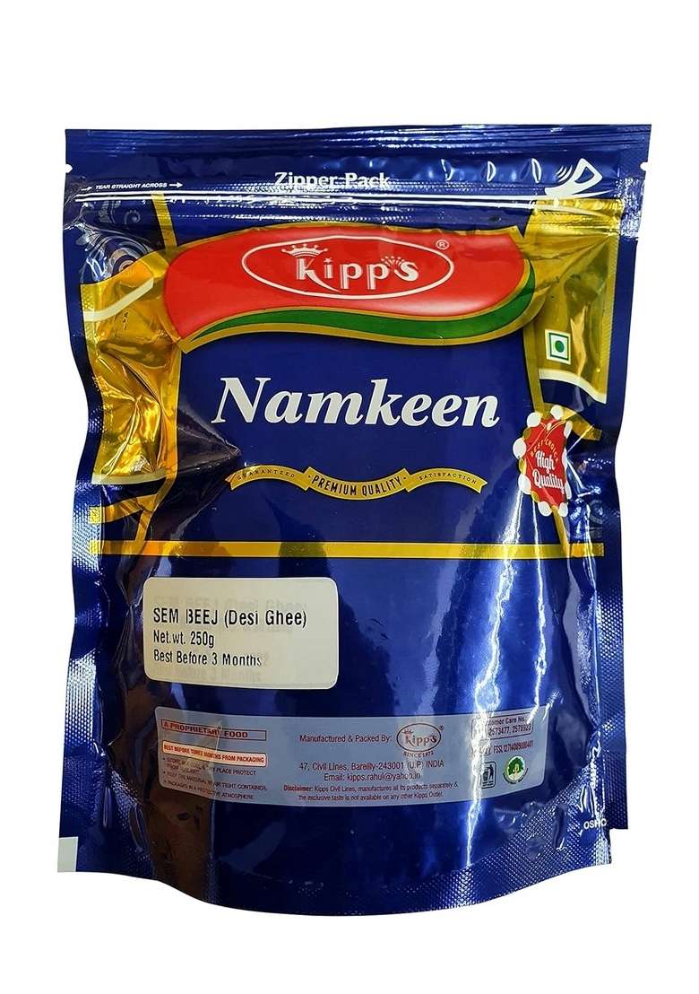 Kipps Sem Ke Beej With Masala 250 G Prepared In Pure Desi Ghee - Indya