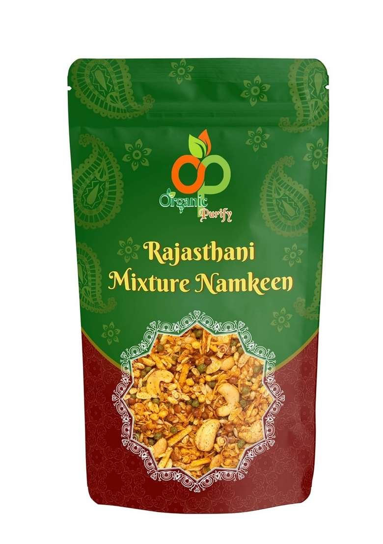 Organic Purify Rajasthani Mixture Namkeen Delicious Normal Spicy 250Gm - Indya