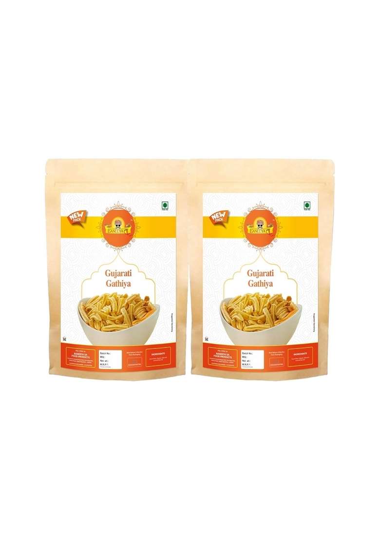 Baneeya Sa Diwali Sale Suryapur Makhaniya Gathiya | Soft Sev Namkeen Made With Besan Fried In Groundnut Oil Healthy Famous Farsan 350G 2Pack Great Indian Festival - Indya