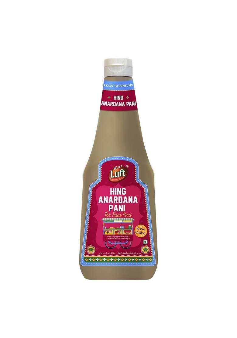 Wah Luft Hing Anardana Pani 930Ml Teekha Pudina Ready To Make Puri Pellets 200G X 2 Pack Combo Of 4 Consume Microwave Or Fry Serve Chilled - Indya