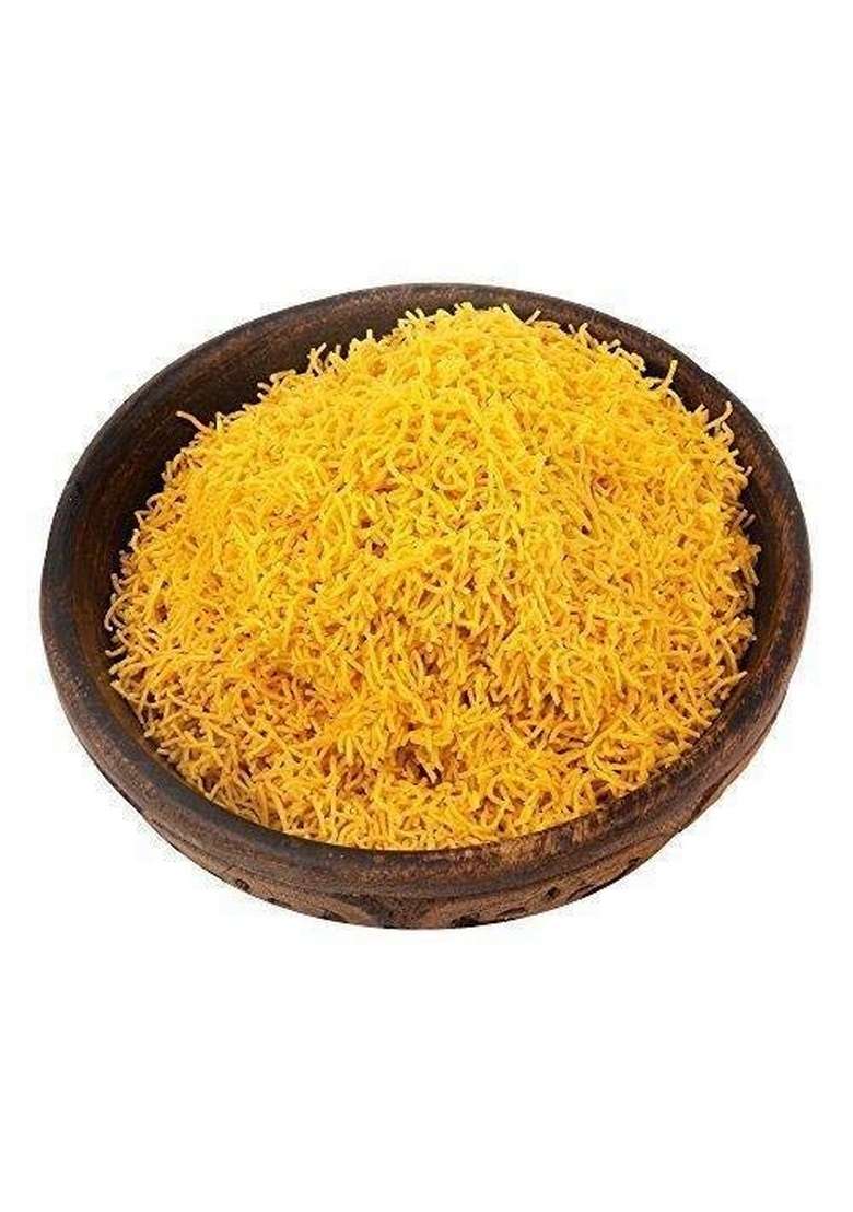 Organic Bites Jodhpuri Nylon Namkeen Sev For Bhel Chaat And Sevpuri Non Spicy 900 - Indya