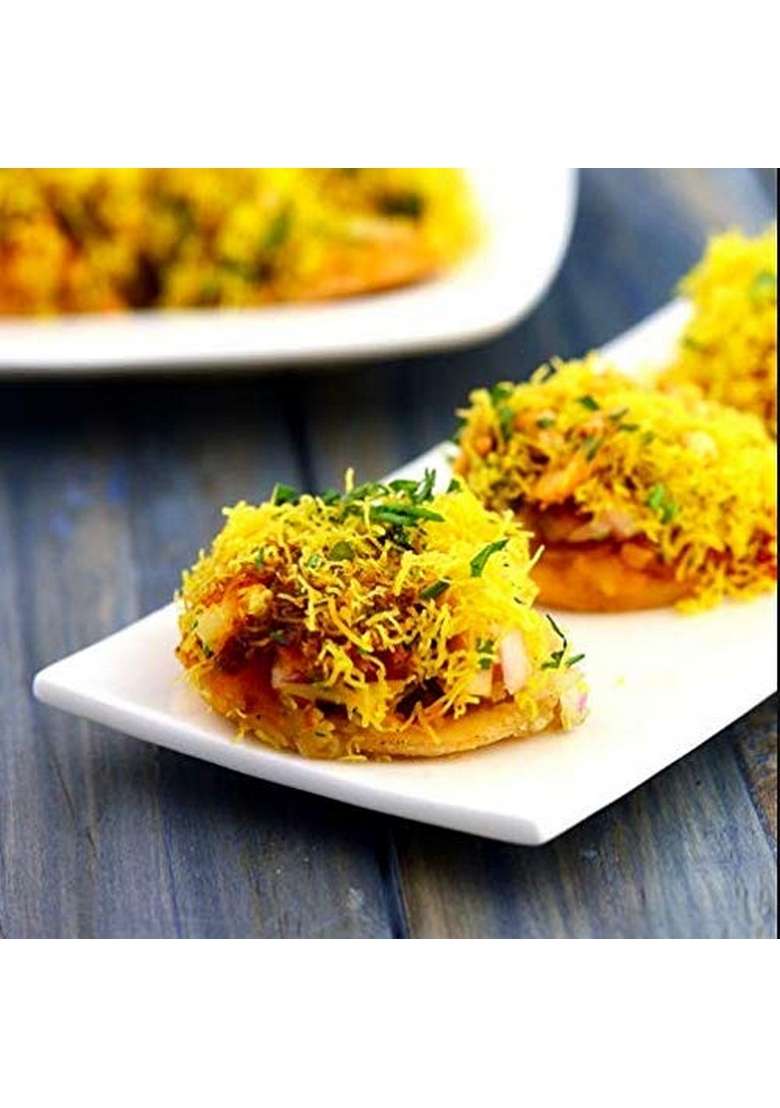 Organic Bites Jodhpuri Nylon Namkeen Sev For Bhel Chaat And Sevpuri Non Spicy 900 - Indya