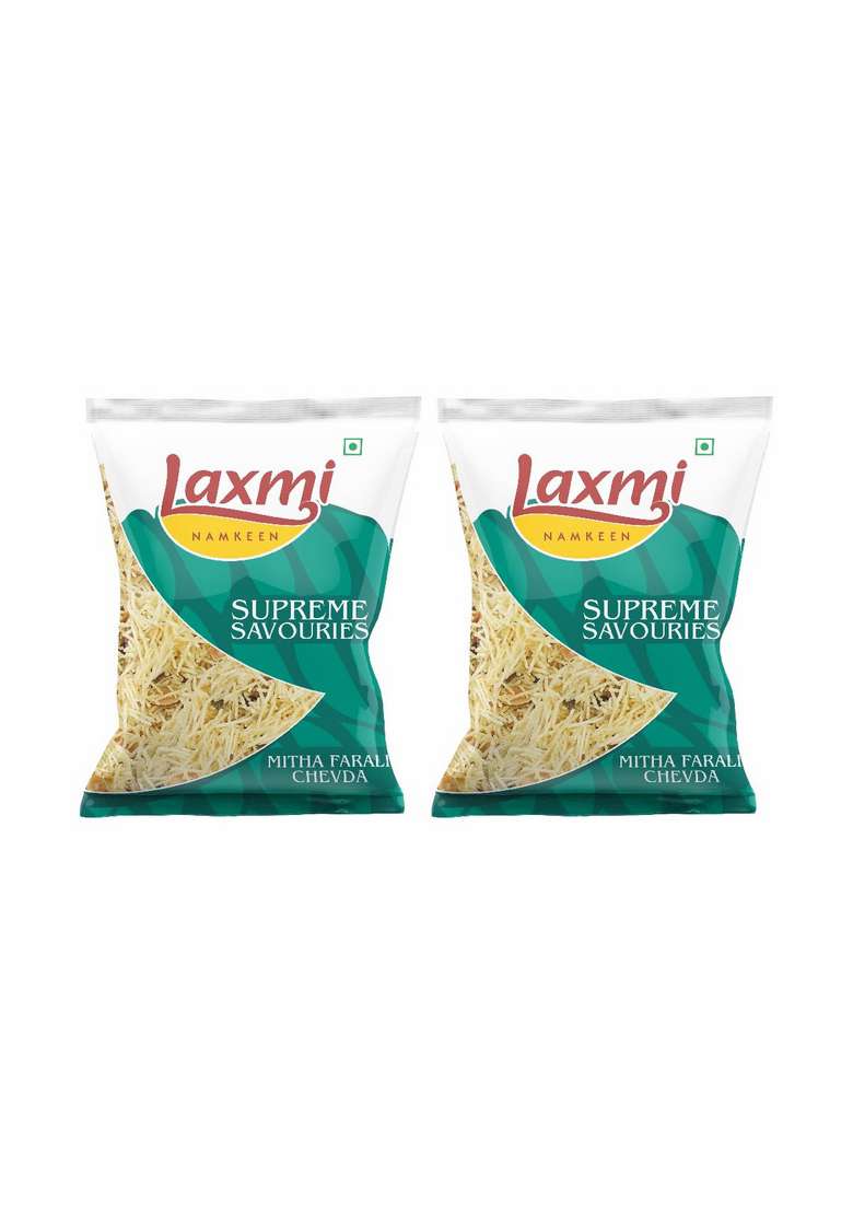 Laxmi Namkeen Farali Mitha Chiwda Chewdo |Upvas Snacks Pack Of 2| Healthy Snack - Indya