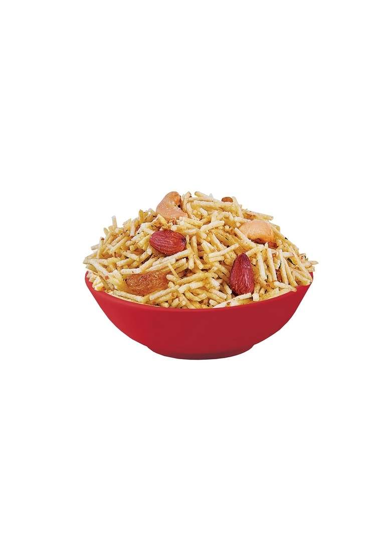 Aakash Namkeen Panchratan Mixture | Combination Potato Sticks And Dry Fruits Mildly Sweet Spicy Healthy Indian Snacks Pack Of 3 150 Gm Each - Indya