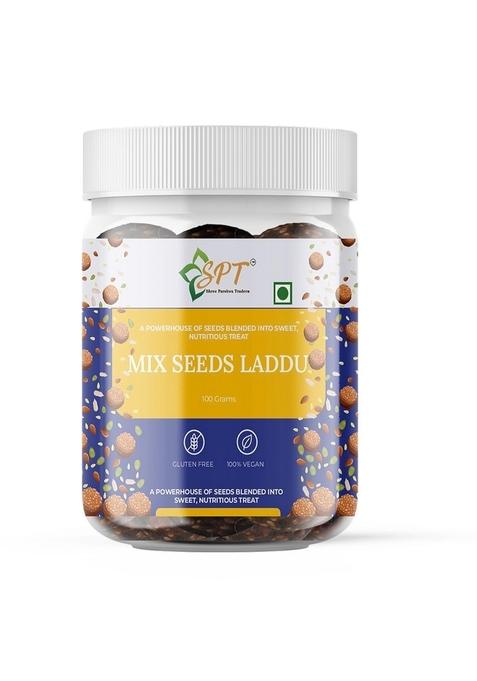 Shree Parshwa Traders Spt Mix Seeds Laddu 100Gm 4 Pcs Each Box Healthy Snack With Dates Pumpkin Almonds Sesame Flax Chia | Protein Rich Superfood Natural Nutritious Energy Bites