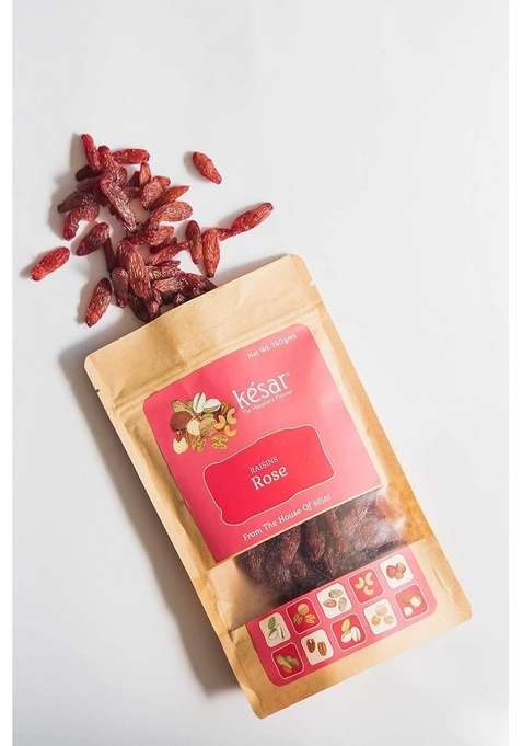 Unjunk By Kesar Sweets| Rose Flavoured Raisins Kishmish | Healthy Snacks For Munching| Ready To Eat Party Sweet Snacks| Hygienically Prepared Packed| Flavored Dry Fruits Nuts 150 G