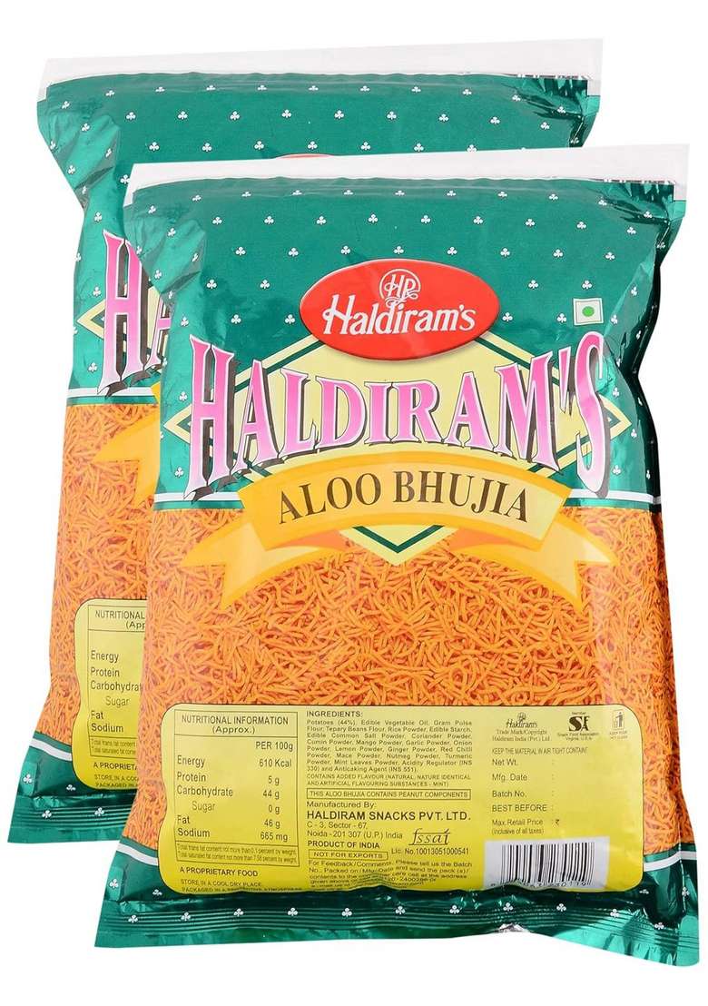 Haldiram More Combo Namkeen Aloo Bhujia 200G Pack Of 2 Promo - Indya
