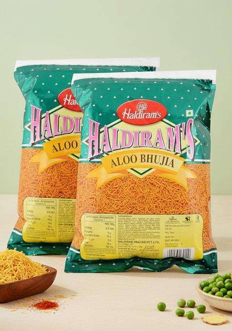 Haldiram More Combo Namkeen Aloo Bhujia 200G Pack Of 2 Promo