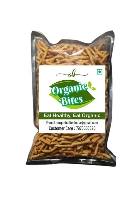 Organic Bites Rajasthani Khokha Sev | Jadi Namkeen Snacks 900 Gm