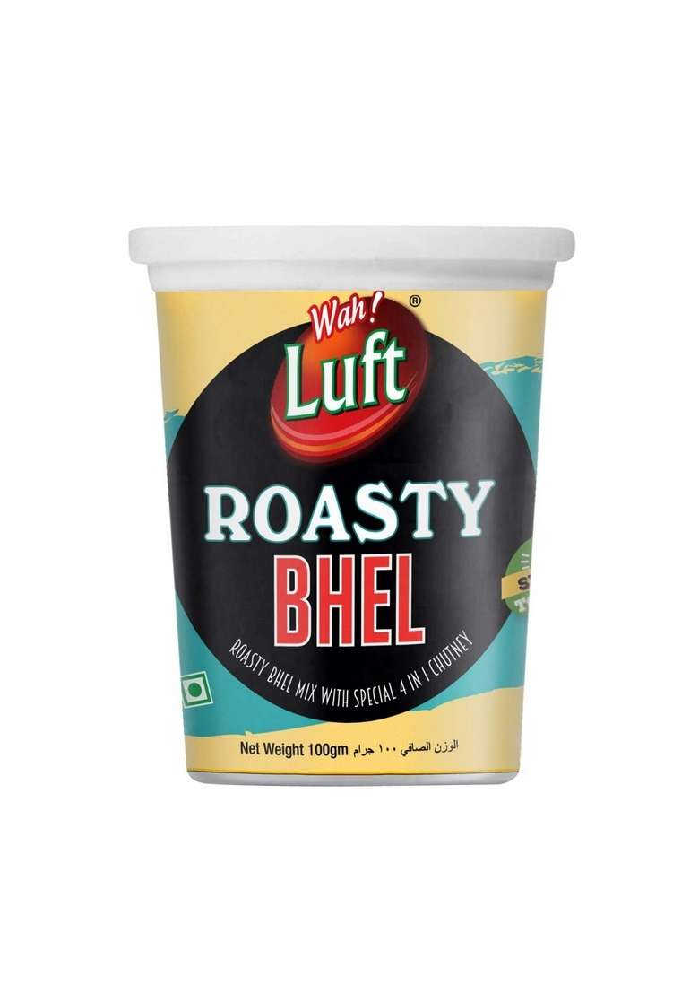 Wah Luft Instant And Delicious Roasty Bhel Puri Cup Namkeen Snacks 100 Vegetarian Masala Crispy Crunchy Everyday Fresh Chaat Special 100G Pack Of 3 - Indya