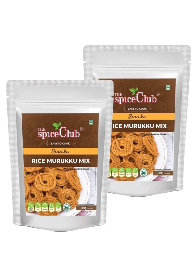 The Spice Club Rice Murukku Mix 500G Pack Of 2 - Indya