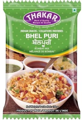 Thakar Bhel Puri Bombay Mix 150G | Authentic Indian Street Food Snack Tangy Crunchy Flavorful Ready To Eat Namkeen