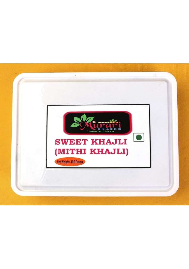 Murari Snacks Sweet Khajli Mithi Sata Crunchy Fried 400 Gm - Indya