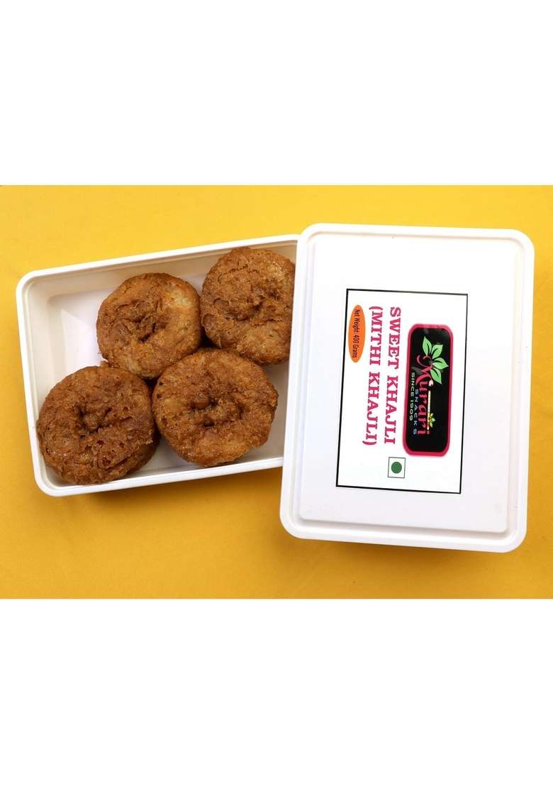 Murari Snacks Sweet Khajli Mithi Sata Crunchy Fried 400 Gm - Indya