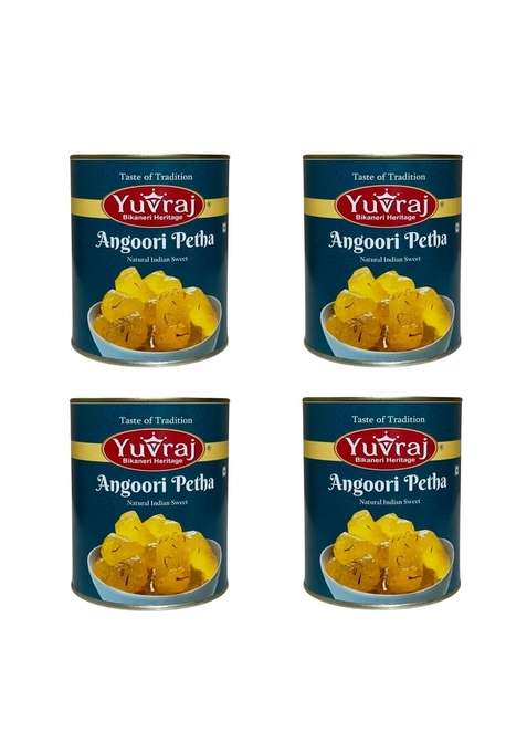 Yuvraj Sweets Angoori Petha 1 Kg X 4 Tin