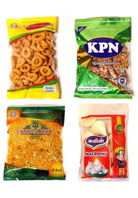 T தங்கபாண்டியன் Thangapandiyan Andhra Murukku 200Gm Thoothukudi Macroons 100Gm Tt Special Mixture 250Gm Kpn Groundnut Chikki