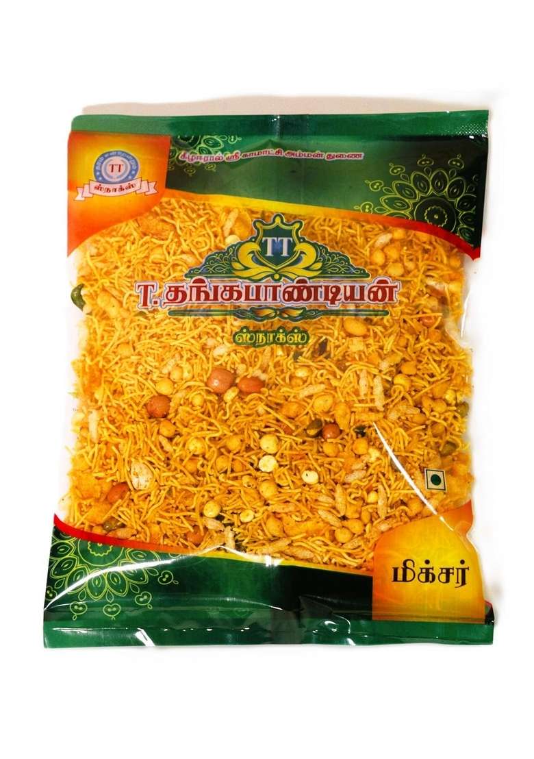 T தங்கபாண்டியன் Thangapandiyan Andhra Murukku 200Gm Thoothukudi Macroons 100Gm Tt Special Mixture 250Gm Kpn Groundnut Chikki - Indya
