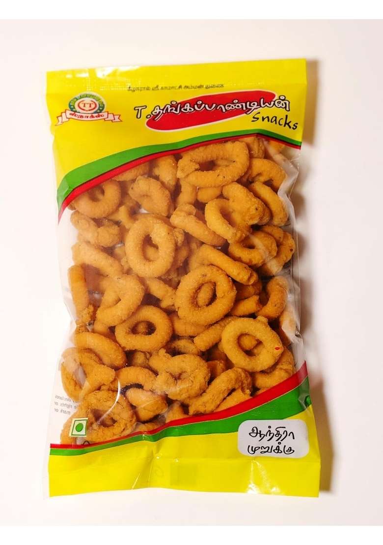 T தங்கபாண்டியன் Thangapandiyan Andhra Murukku 200Gm Thoothukudi Macroons 100Gm Tt Special Mixture 250Gm Kpn Groundnut Chikki - Indya