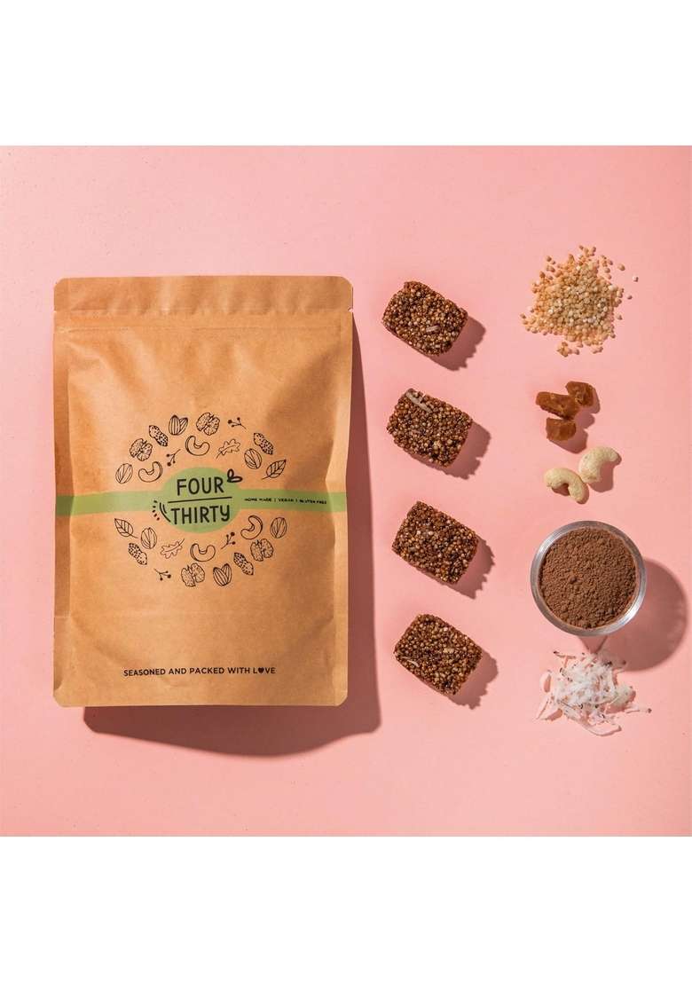 Fourthirty Quinoa Bites | Tasty Healthy Snacks Gluten Free Made With Jaggery Vegan Sugar No Preservatives 2 X 150 G Pack Of - Indya