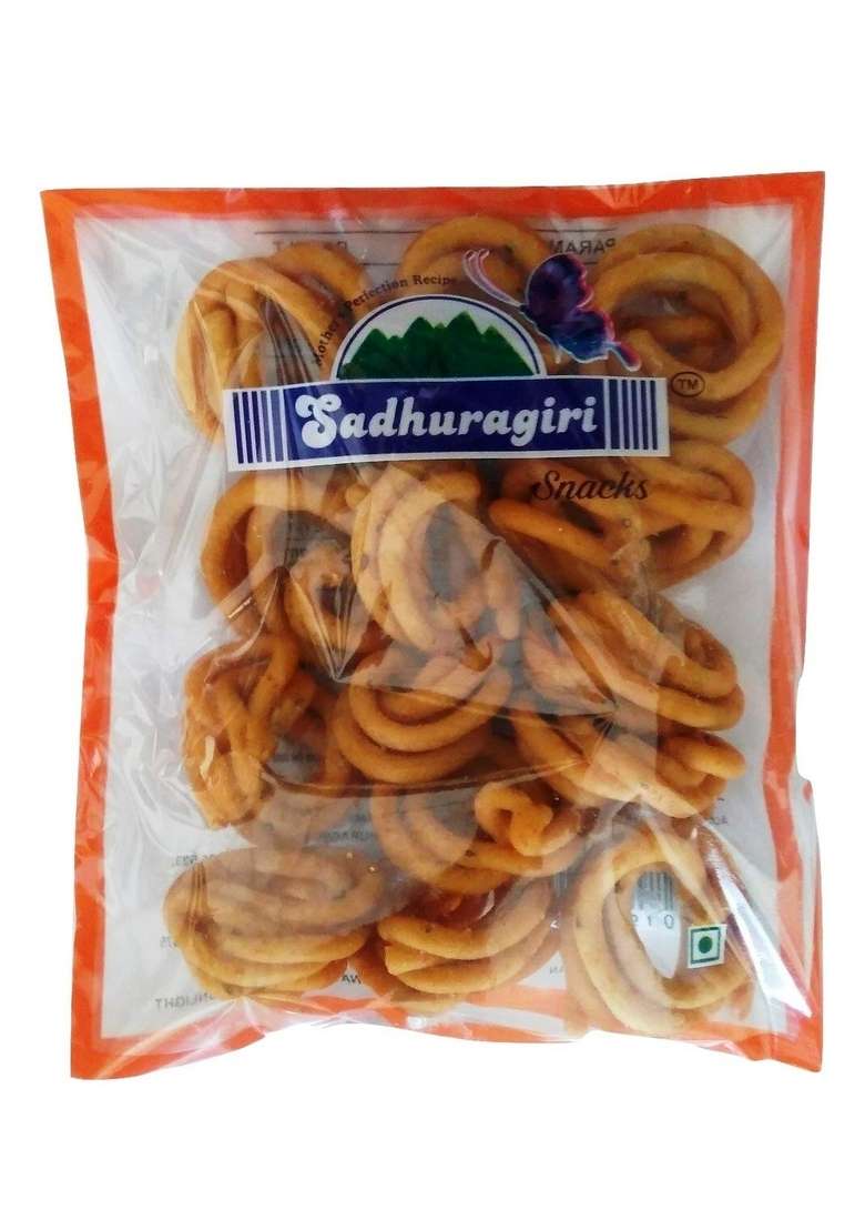 Sadhuragiri Flavored Theni Murukku 120G X Pack Of 3 Spicy Pepper Ginger Or Manaparai - Indya