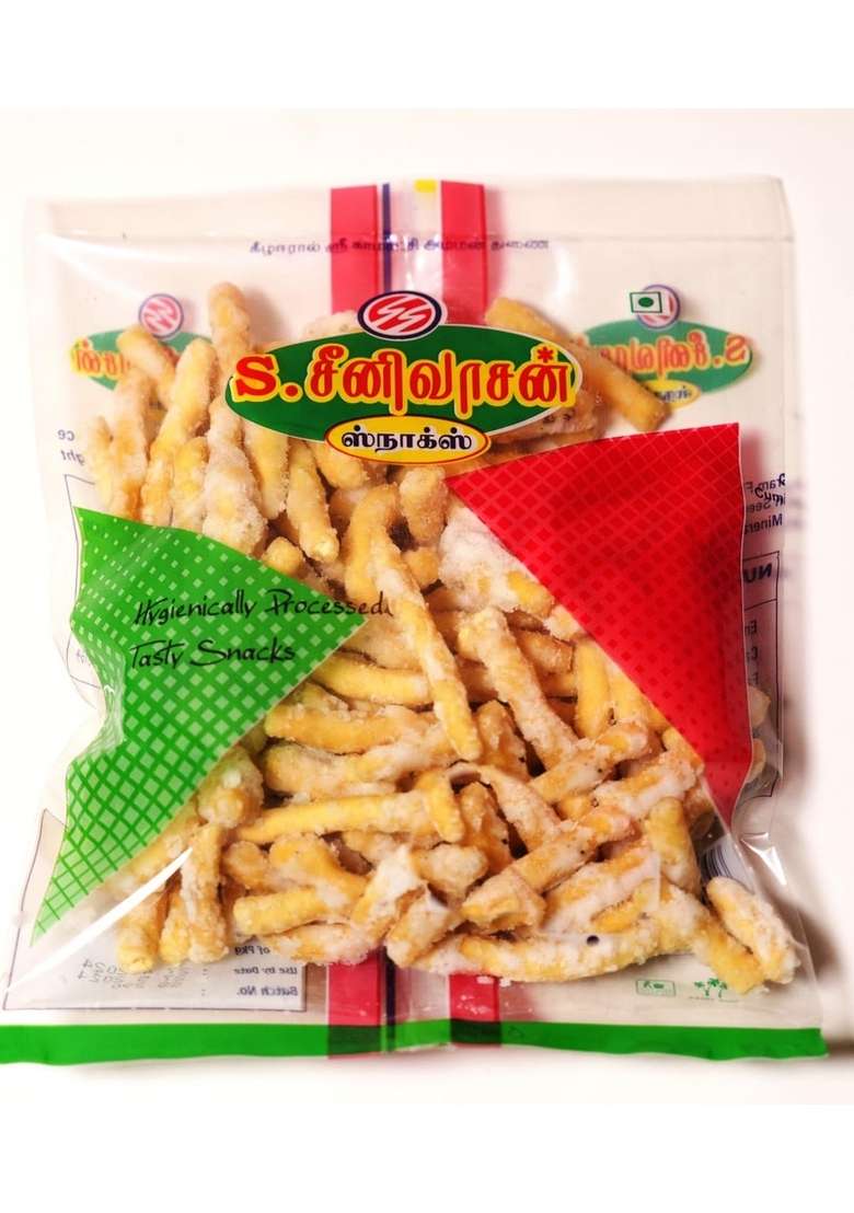 S Seenivasan Mittai Kadai Pack Of 4 Sweet Sev Andhra Murukku Pepper Ks Kadalai 1Kg - Indya
