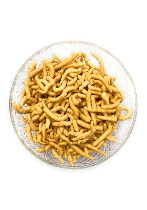 Kishan Traditional Namkeen Hing Spicy Crispy Tasty Sev | With Great Heeng Flavour Healthy Snacks Every Day Fresh Indian Khare 500 Gram