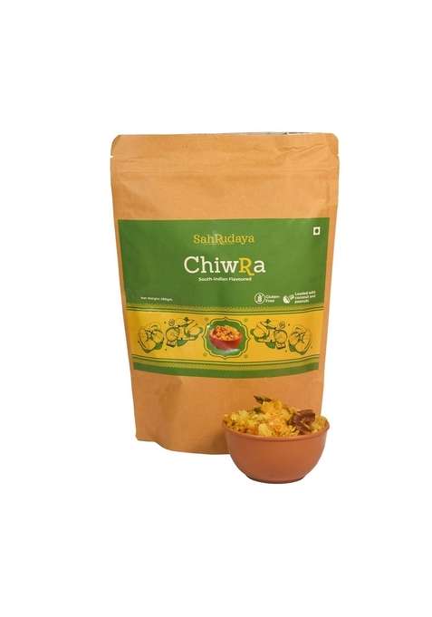 Sahrudaya Special Chiwda Chiwra South Indian Flavored| Fresh Delicious |Traditional Snack For Festival | No Preservatives Yummy Light Gluten Free Roasted Handmade 280G Pack Of 2