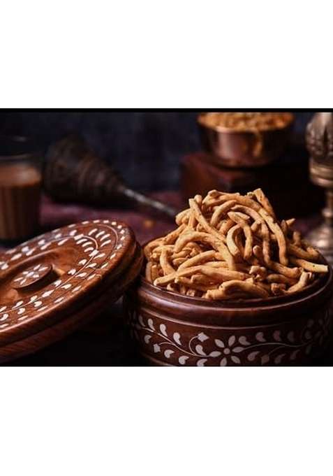 Shri Mishrilal Rajasthani Khoka Sev | Jadi Spicy Gathiya Crispy Delicious Namkeen Snack Sticks Special 250 G