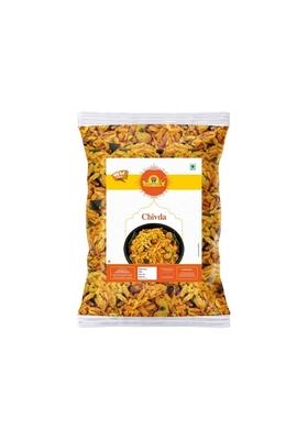 Baneeya Sa Bhadang Chivda | Namkeen Paper Poha Cornflakes Badam Kaju Kishmish Peanut Chiwda Mixture Ready To Eat Snacks Diet 300G 1Pack